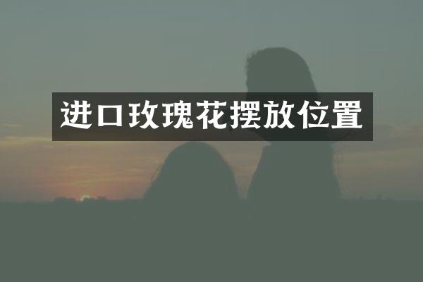 进口玫瑰花摆放位置
