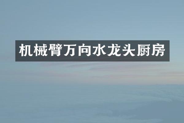 机械臂万向水龙头厨房