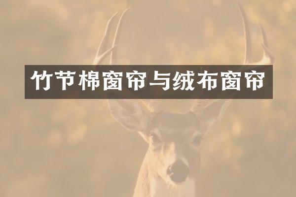 竹节棉窗帘与绒布窗帘