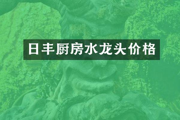 日丰厨房水龙头价格