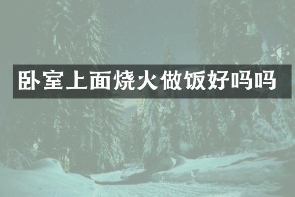 卧室上面烧火做饭好吗吗