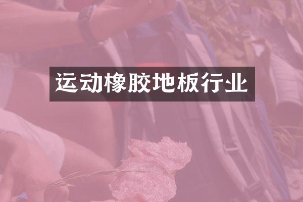 运动橡胶地板行业