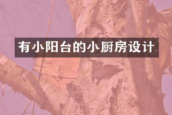 有小阳台的小厨房设计