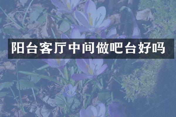 阳台客厅中间做吧台好吗