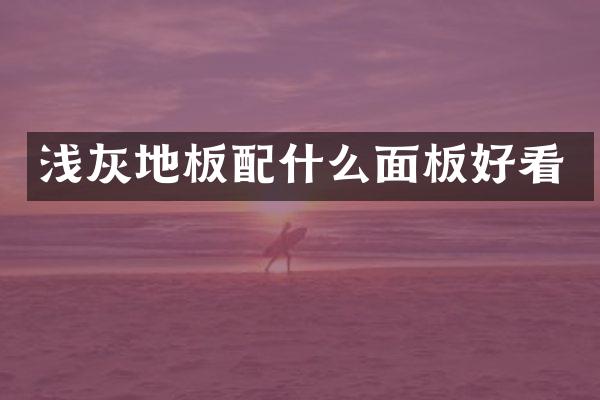 浅灰地板面板好看