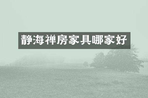 静海禅房家具哪家好