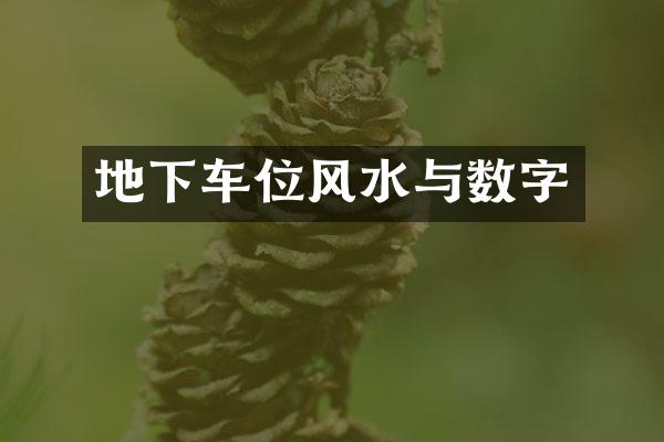 地下车位风水与数字