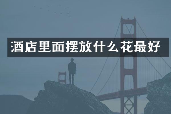 酒店里面摆放什么花最好