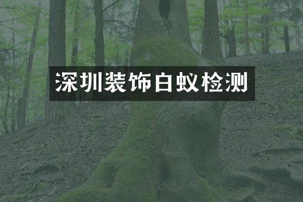 深圳装饰白蚁检测