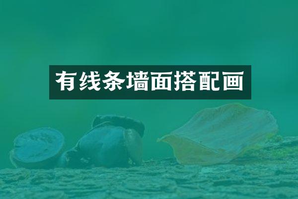 有线条墙面搭配画