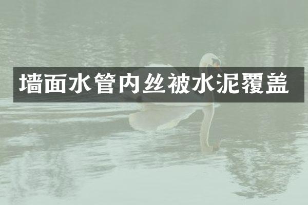 墙面水管内丝被水泥覆盖
