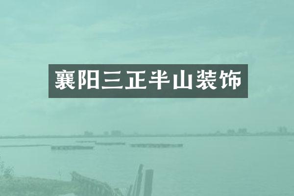 襄阳三正半山装饰