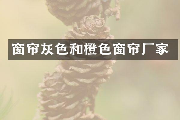 窗帘灰色和橙色窗帘厂家