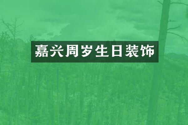 嘉兴周岁生日装饰
