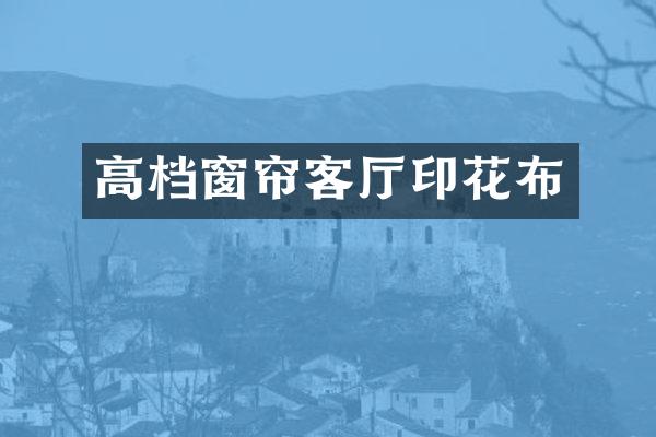 高档窗帘客厅印花布