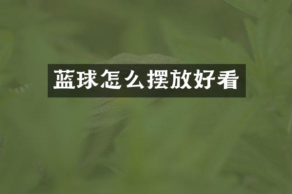 蓝球怎么摆放好看