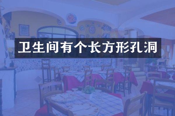 卫生间有个长方形孔洞