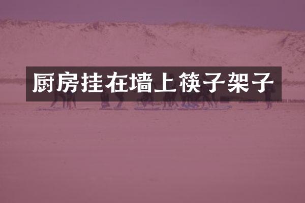 厨房挂在墙上筷子架子