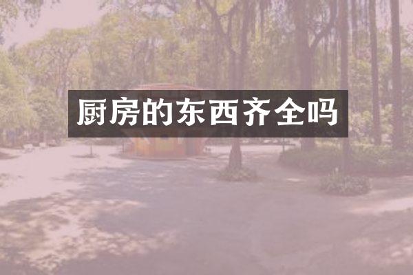厨房的东西齐全吗