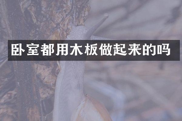 卧室都用木板做起来的吗