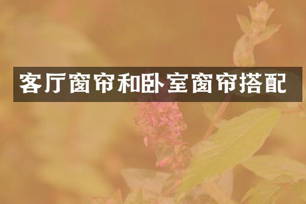 客厅窗帘和卧室窗帘搭配