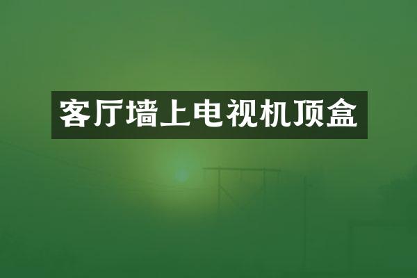 客厅墙上电视机顶盒