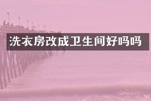 洗衣房改成卫生间好吗吗