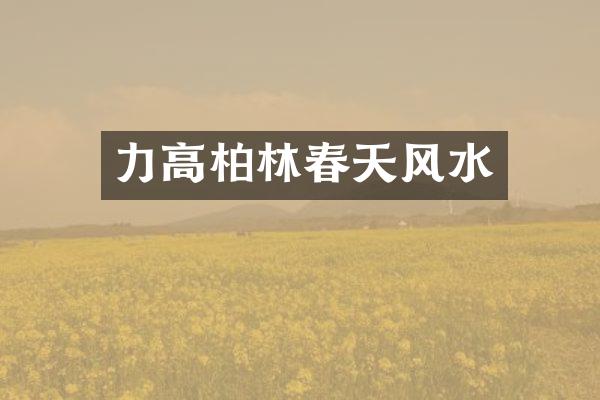 力高柏林春天风水