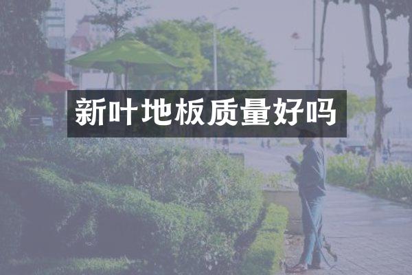 新叶地板质量好吗