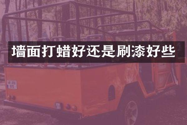 墙面打蜡好还是刷漆好些