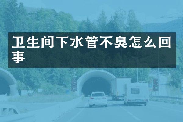 卫生间下水管不臭怎么回事