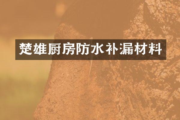 楚雄厨房防水补漏材料