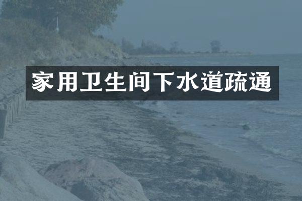 家用卫生间下水道疏通