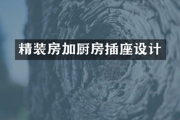 精装房加厨房插座设计