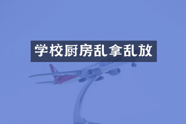 学校厨房乱拿乱放
