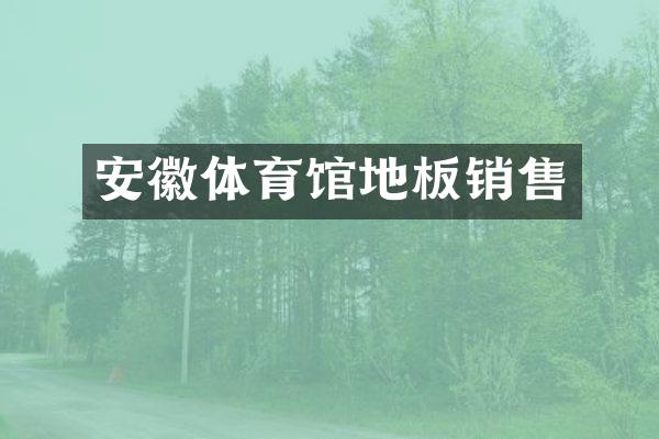 安徽体育馆地板销售