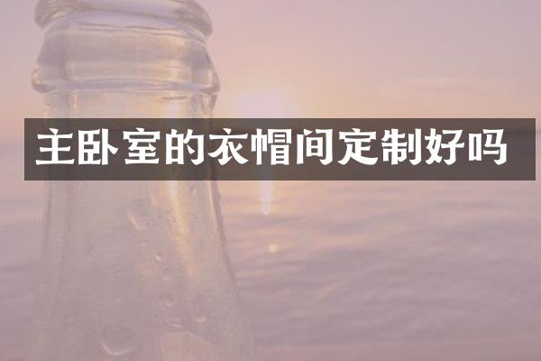 主卧室的衣帽间定制好吗
