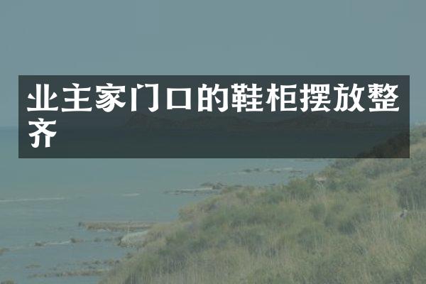 业主家门口的鞋柜摆放整齐