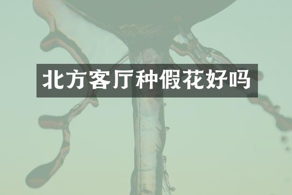 北方客厅种假花好吗