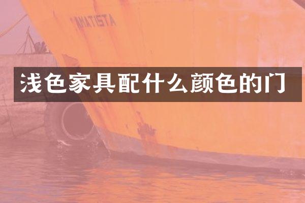 浅色家具颜色的门