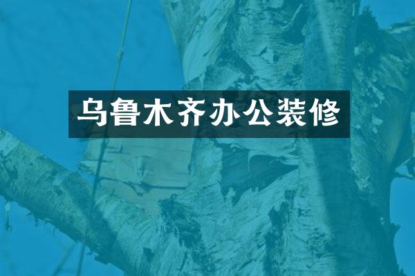 乌鲁木齐办公装修