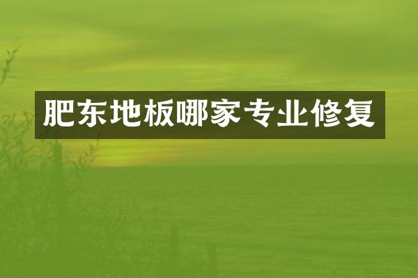 肥东地板哪家专业修复