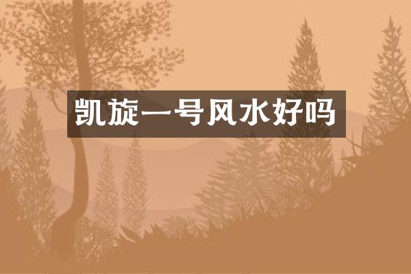 凯旋一号风水好吗