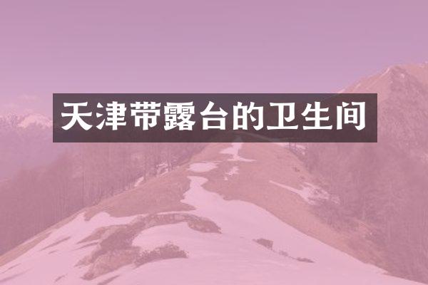 天津带露台的卫生间