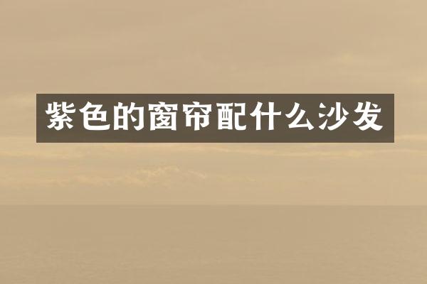 紫色的窗帘沙发