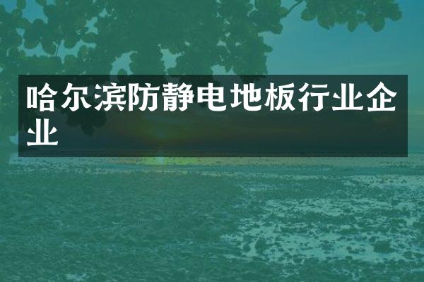 哈尔滨防静电地板行业企业
