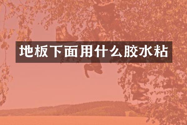 地板下面用什么胶水粘