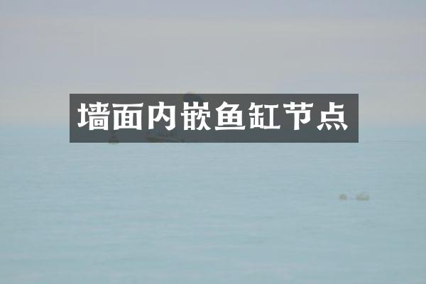 墙面内嵌鱼缸节点