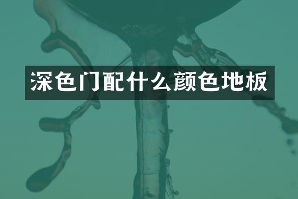 深色门颜色地板