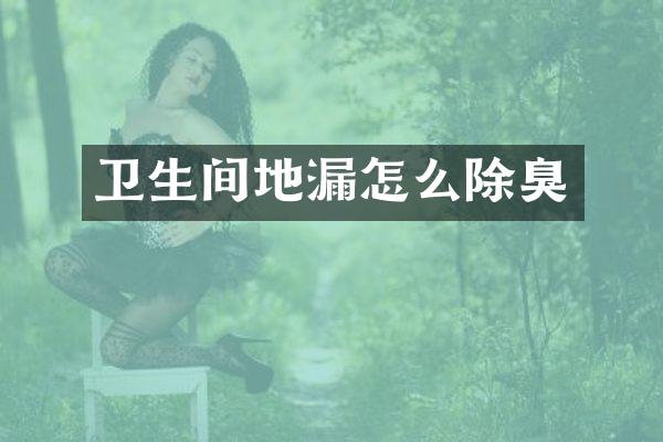 卫生间地漏怎么除臭